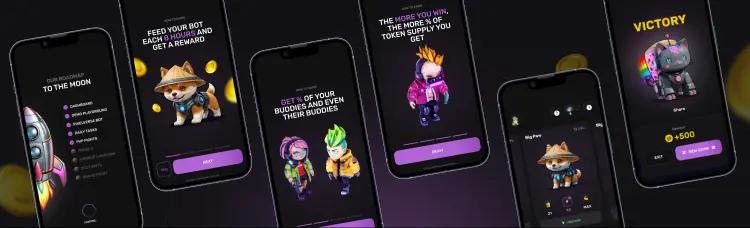 Screenshots from PixelVerse application
